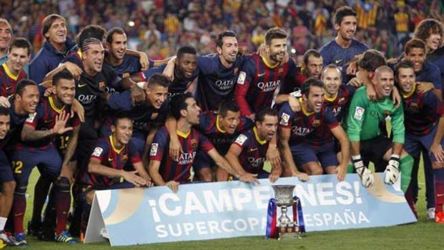 El Barça se llevó la Supercopa a casa.