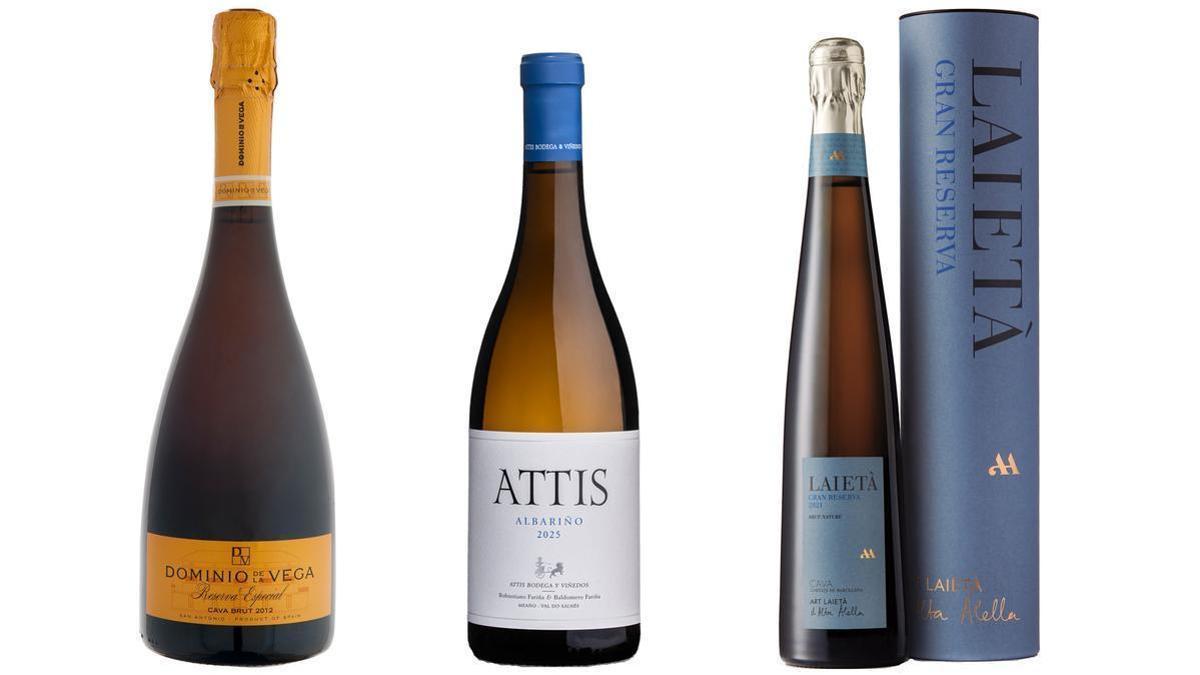 DV Brut Reserva special, Attis Albarió y Laietà Gran Reserva.