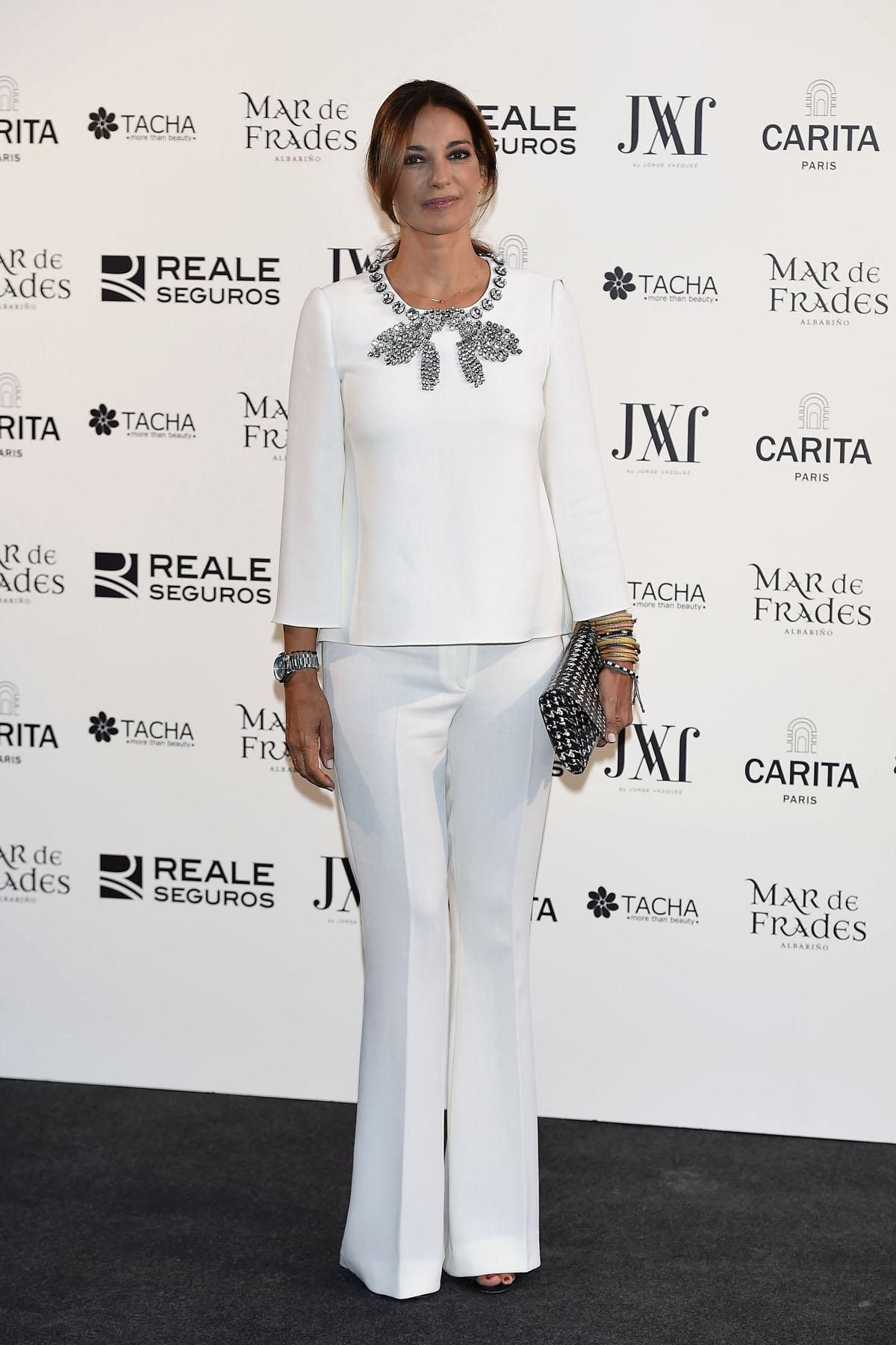Mariló Montero en el desfile de Jorge Vázquez, septiembre 2015