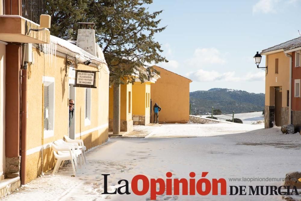 La nieve llega a las pedanías de la comarca del No