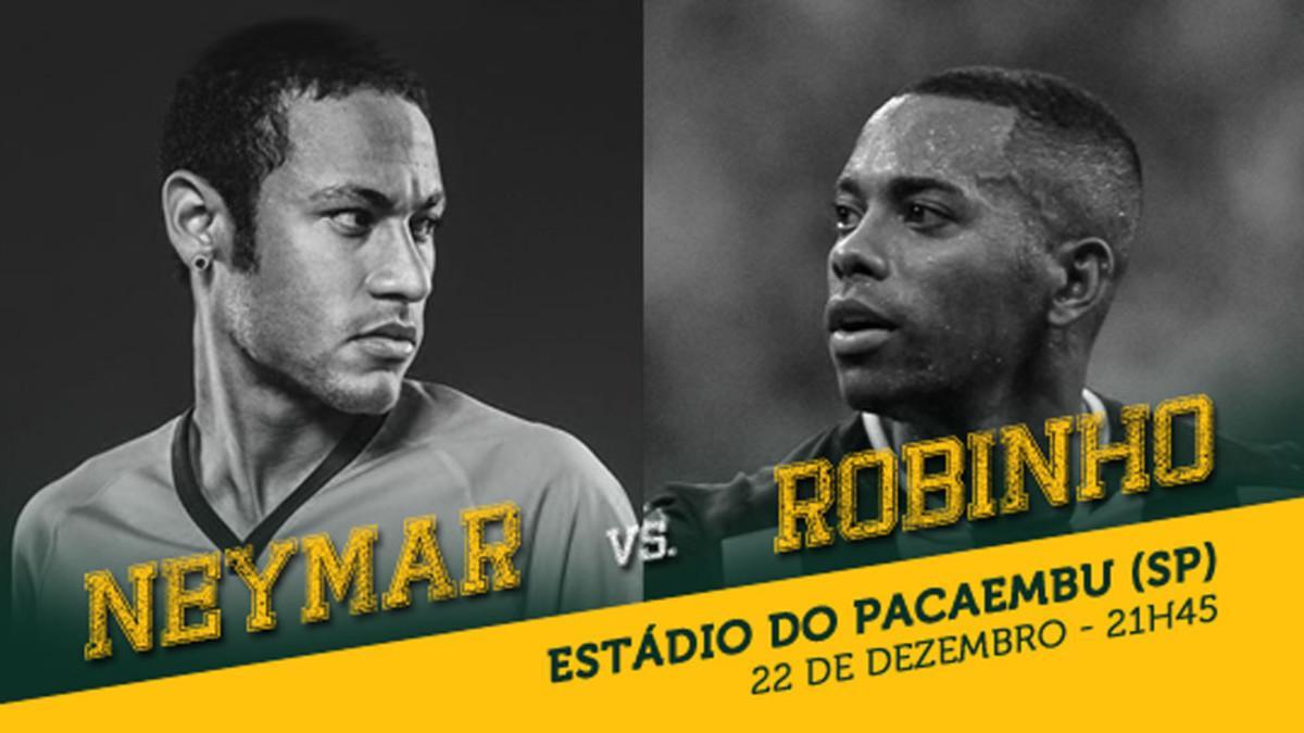 Neymar y Robinho disputarán un amistoso