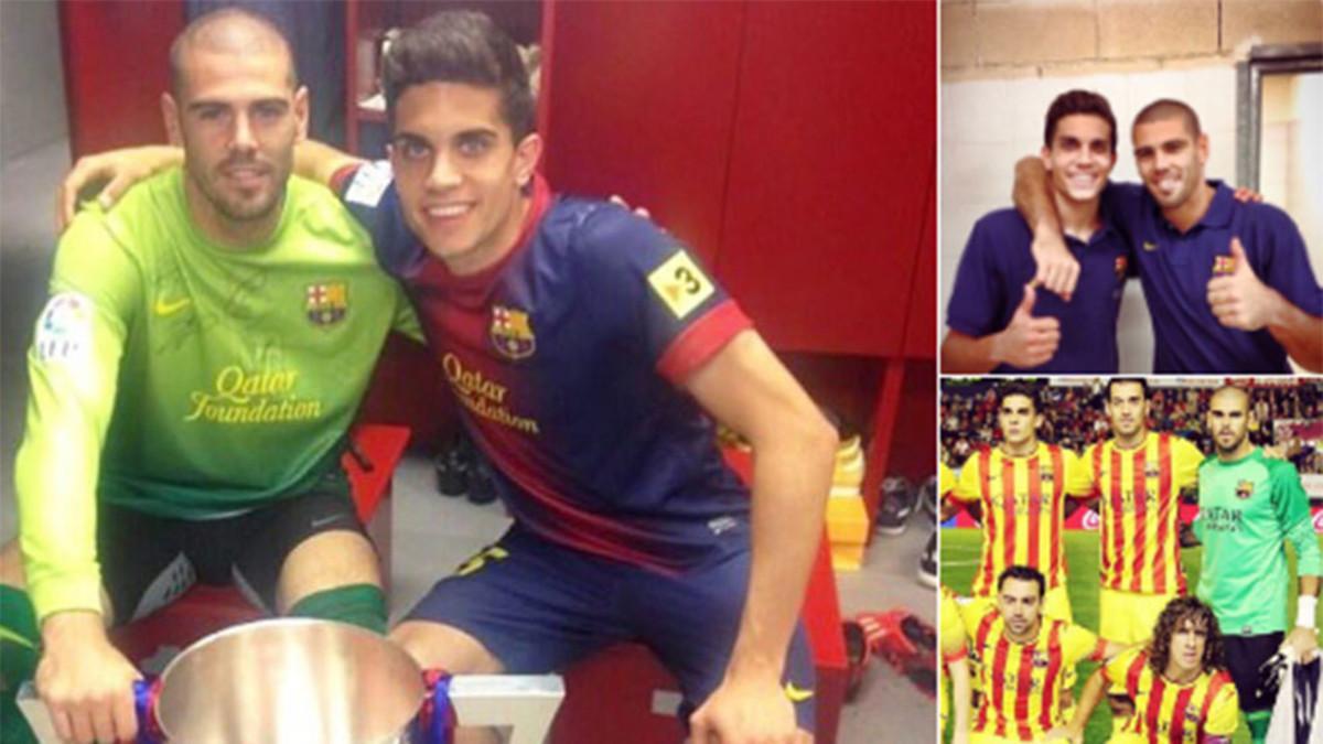 Bartra colgó en Twitter varias fotografías en las que aparece con Valdés