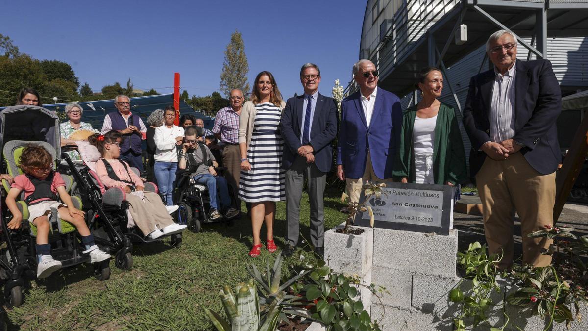 Acto de colocación de la primera piedra del nuevo pabellón de Aspace en Latores