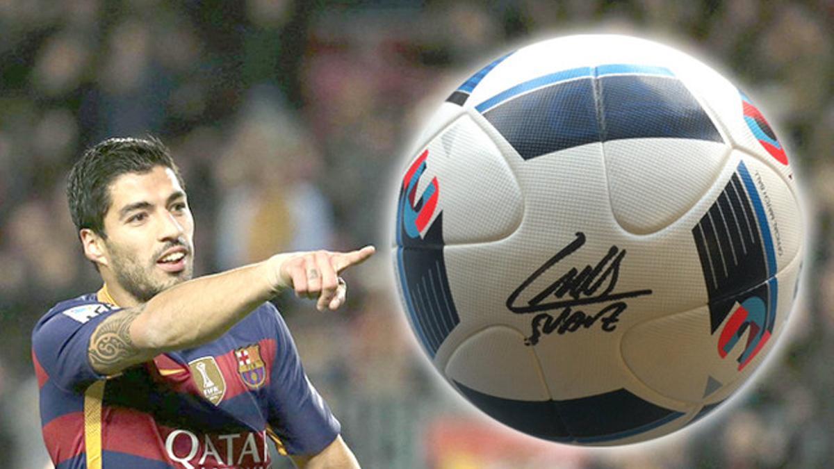 Sorteo balón ADIDAS firmado por Luis Suárez
