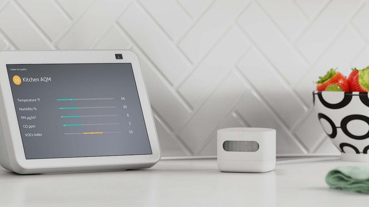 El nuevo dispositivo Amazon Smart Air Quality Monitor, mide la calidad del aire de tu hogar