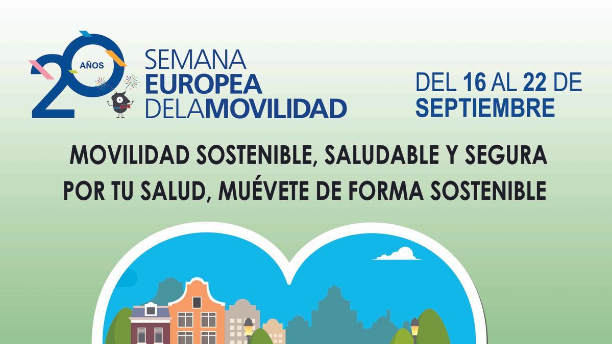 El cartel de la Semana Europea de la Movilidad de San Vicente.