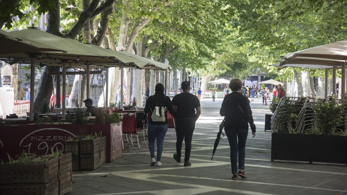 Un tram del Passeig Pere III de Manresa