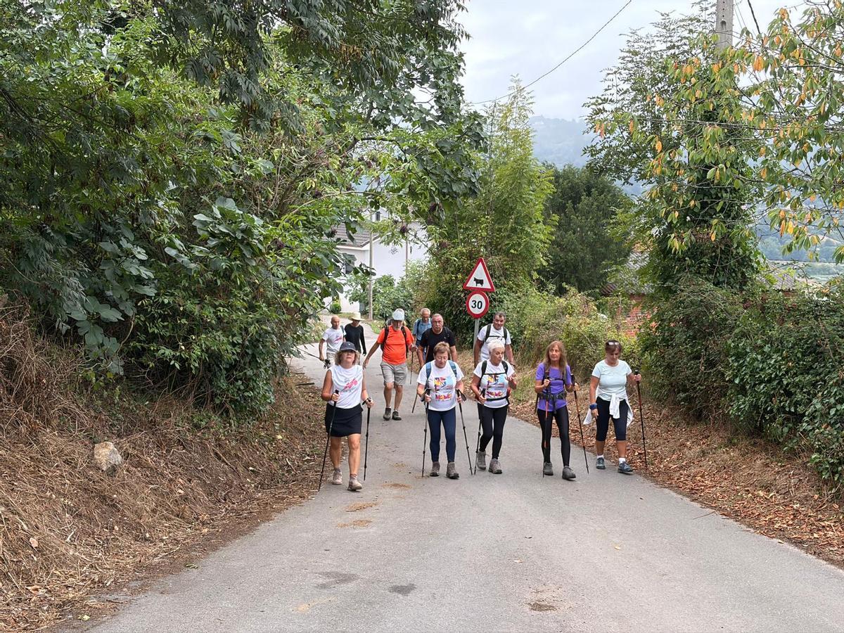Las rutas por Grado del Grupo Montañero Moscón, en imágenes
