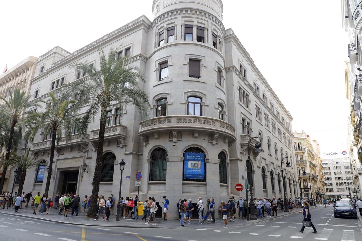 Sede del Banco de España en València, en una imagen de archivo.