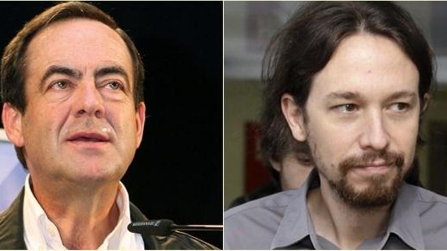 José Bono y Pablo Iglesias.