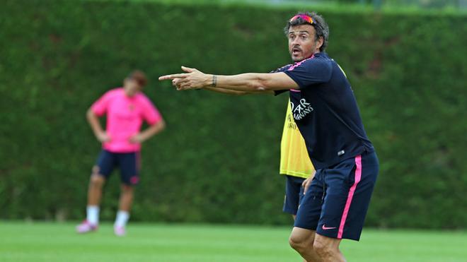 Luis Enrique continúa preparando el arranque liguero ante el Elche