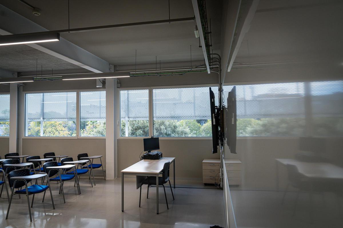Aula de la Universitat de Barcelona (UB).