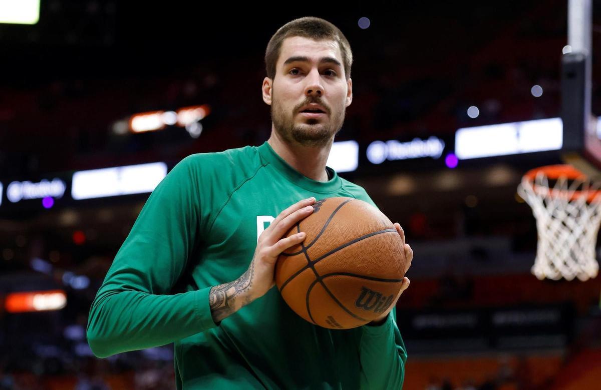 El jugador Juancho Hernangómez, de los Boston Celtics, en una fotografía de archivo.. EFE/Rhona Wise