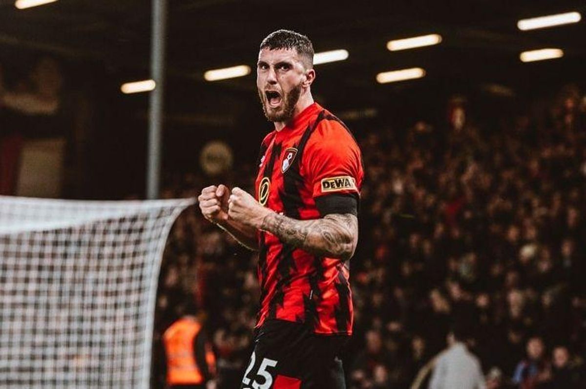 Marcos Senesi, central zurdo del Bournemouth que interesa al Villarreal.