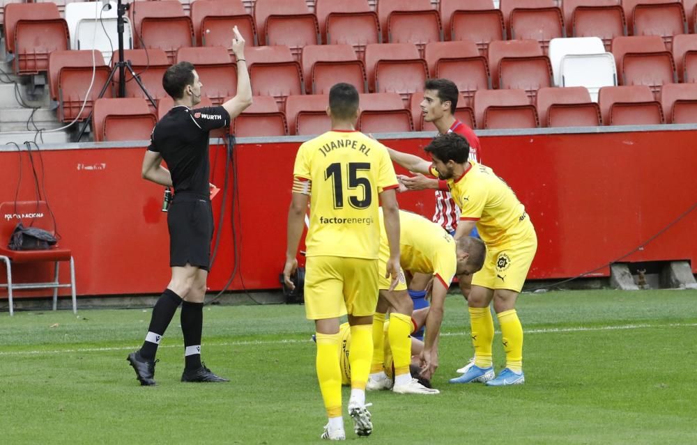 El partido entre el Sporting y el Girona, en imágenes