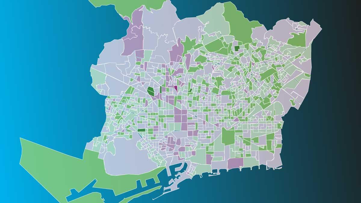 MAPA | Els carrers de Barcelona que més es van empobrir amb l’esclat de la covid