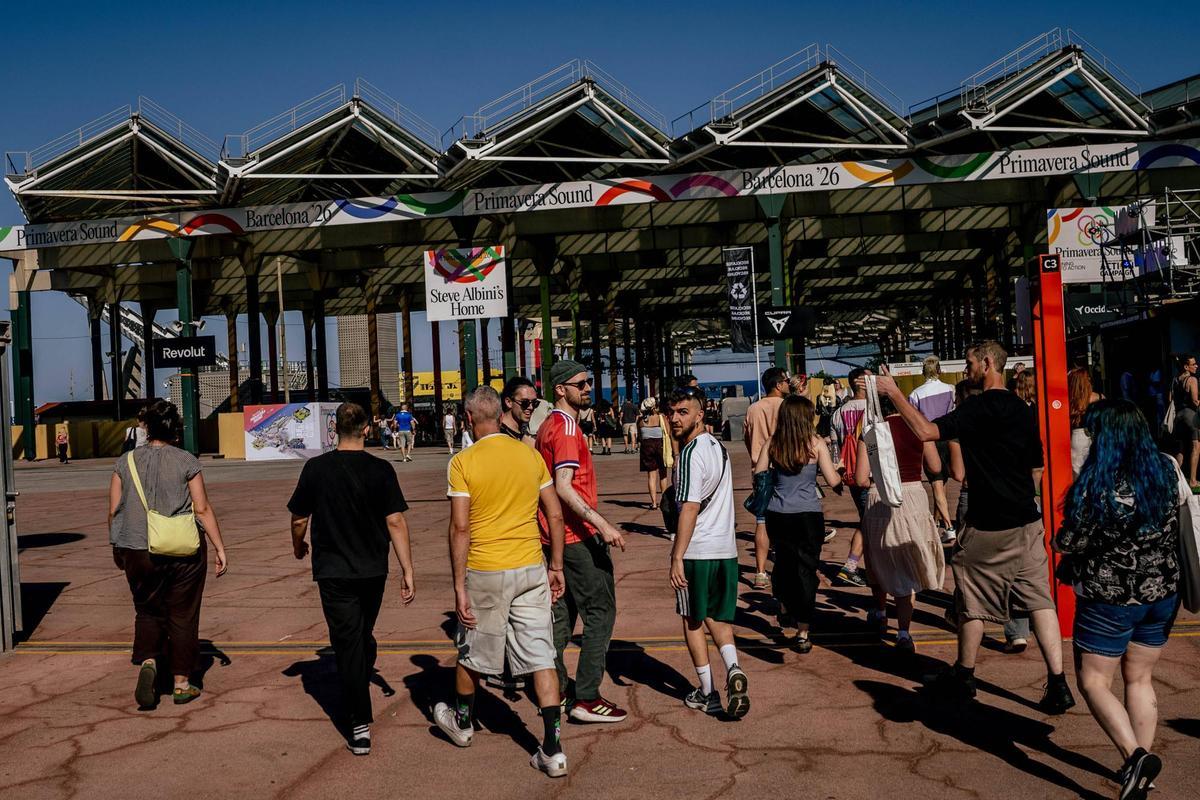 Ambiente en la jornada inaugural del Primavera Sound.