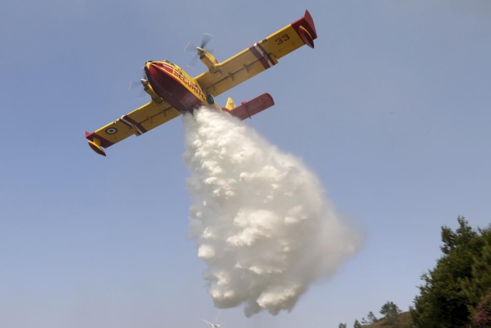 Incendio de grandes dimensiones en el centro de Portugal.