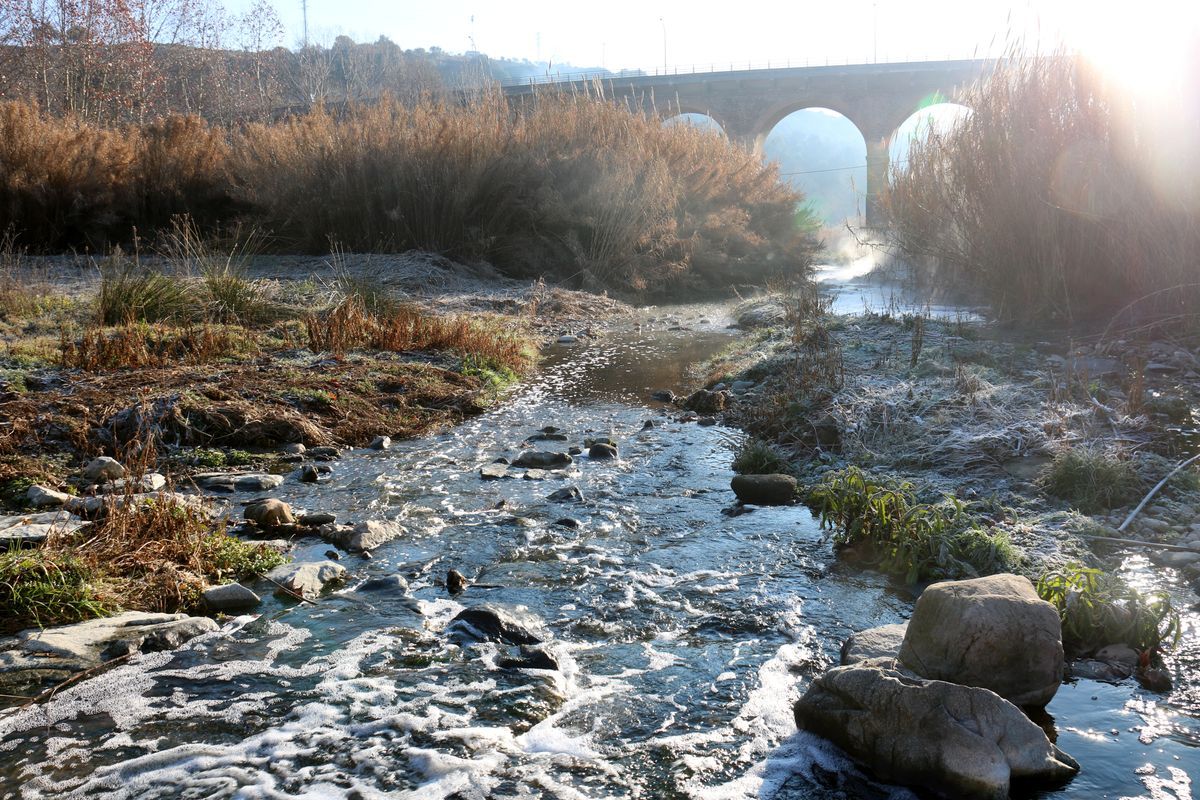 El río Ripoll a su paso por Sabadell