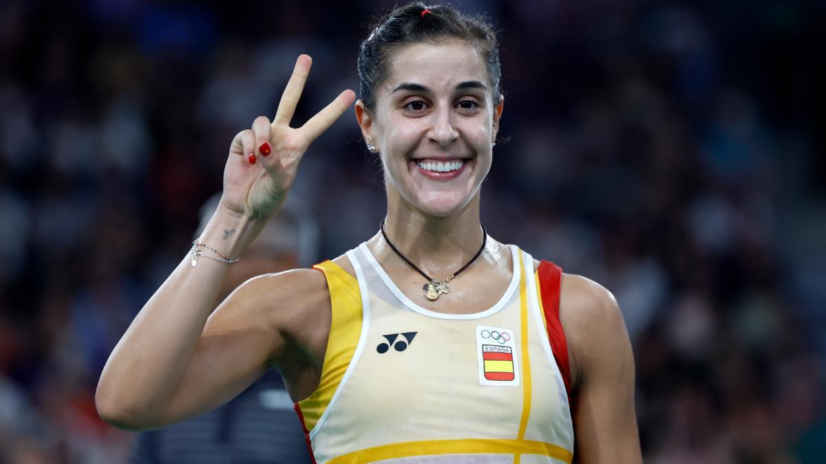 Carolina Marín, feliz tras pasar a cuartos de final