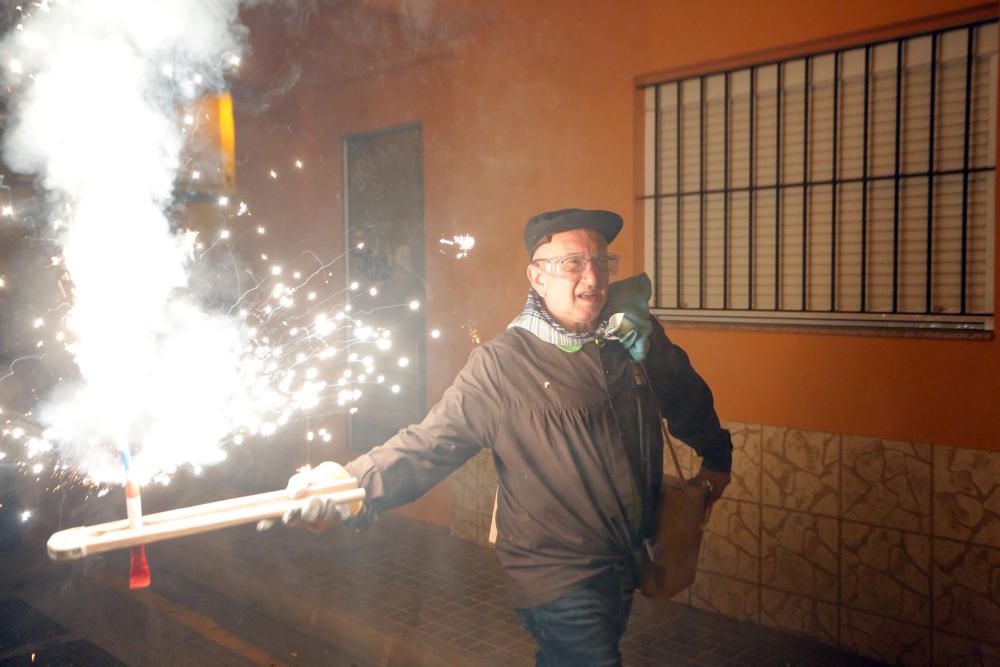 Instante de la Passejà de Sant Onofre celebrada el sábado por la noche en Quart de Poblet.