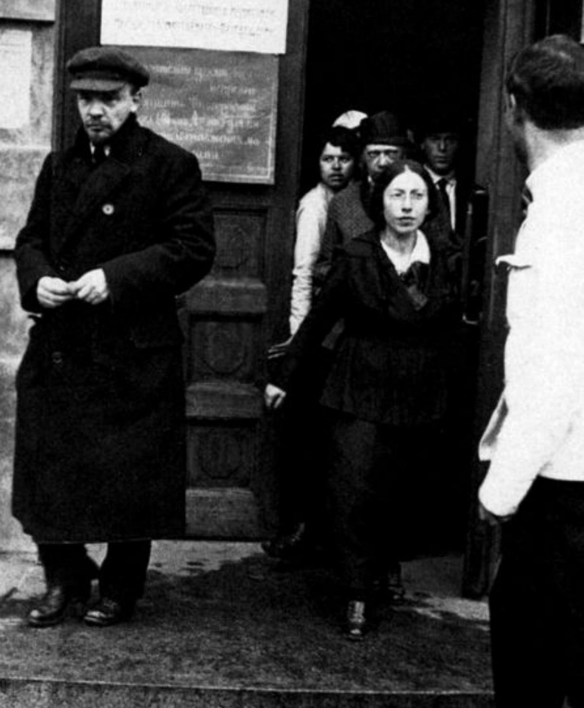 Lenin en Zimmerwald (1915).