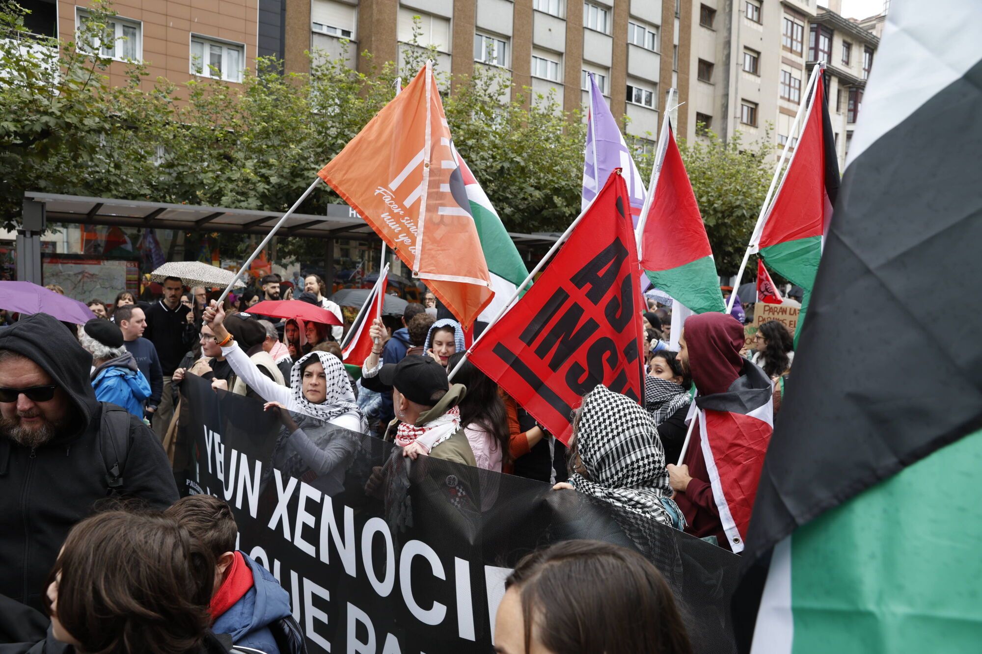 Manifestación a favor de Palestina.