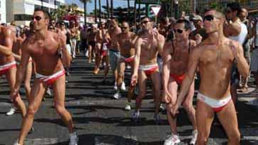 Un momento de la Gay Pride de San Bartolomé de Tirajana celebrada el pasado año. i LP/DLP