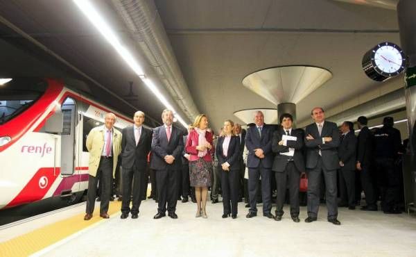 Inauguración de la estación de Goya
