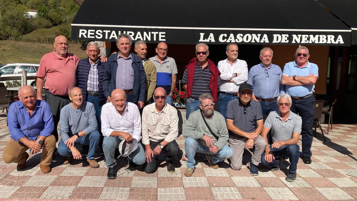 Exjugadores del Río Negro, este sábado.