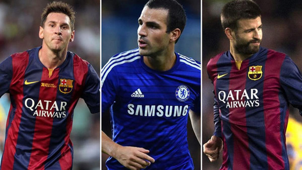 Los tres futbolistas forman parte de una generación brillante en La Masía