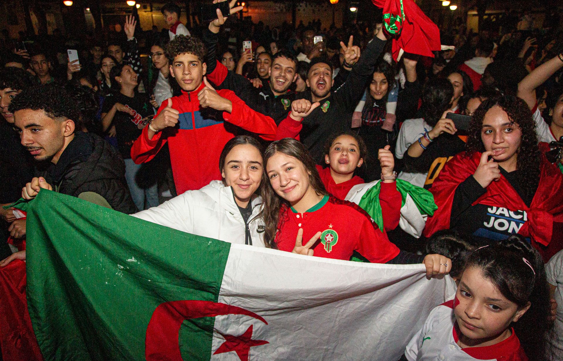 Las imágenes de la celebración en las calles de Alicante tras la victoria de Marruecos