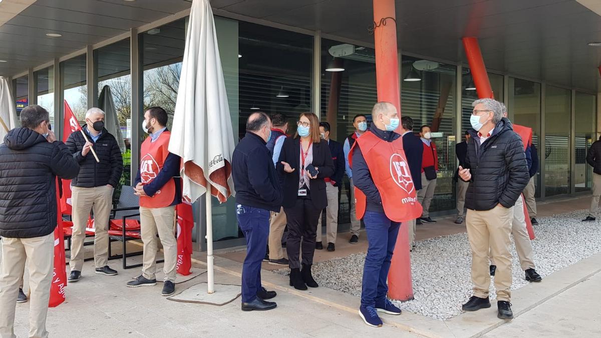 Manifestación de trabajadores de Coca-Cola en Palma