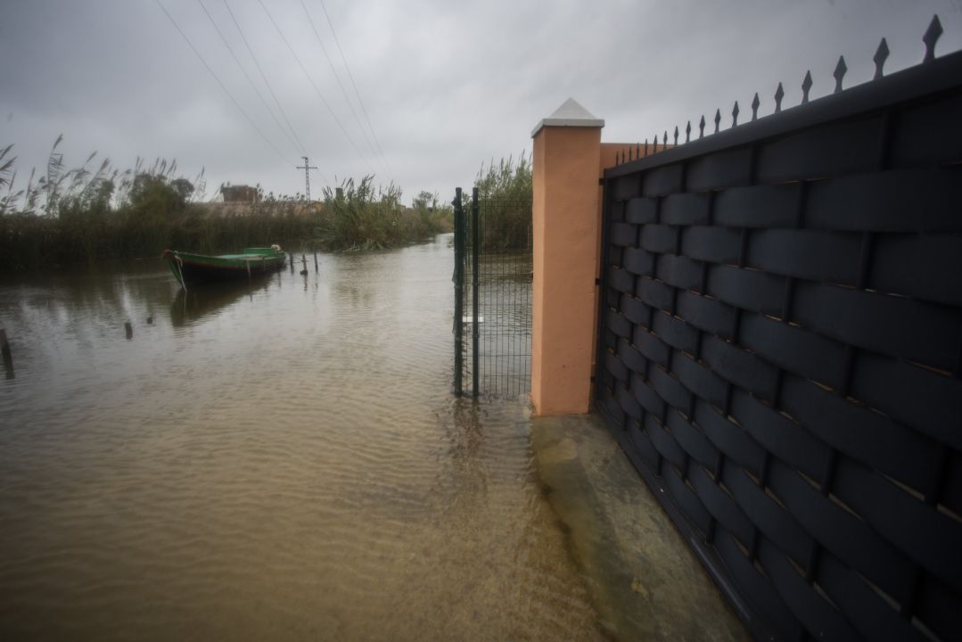 El Palmar, inundado.