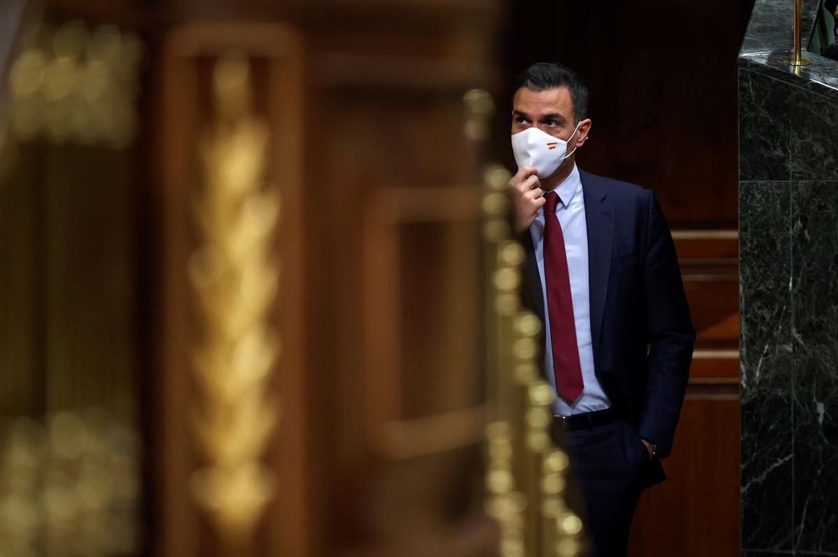 El presidente del Gobierno, Pedro Sánchez, durante su comparecencia en el pleno del Congreso para explicar los indultos del ’procés’, este 30 de junio. El presidente del Gobierno, Pedro Sánchez, durante su comparecencia en el pleno del Congreso para explicar los indultos del ’procés’, este 30 de junio.
