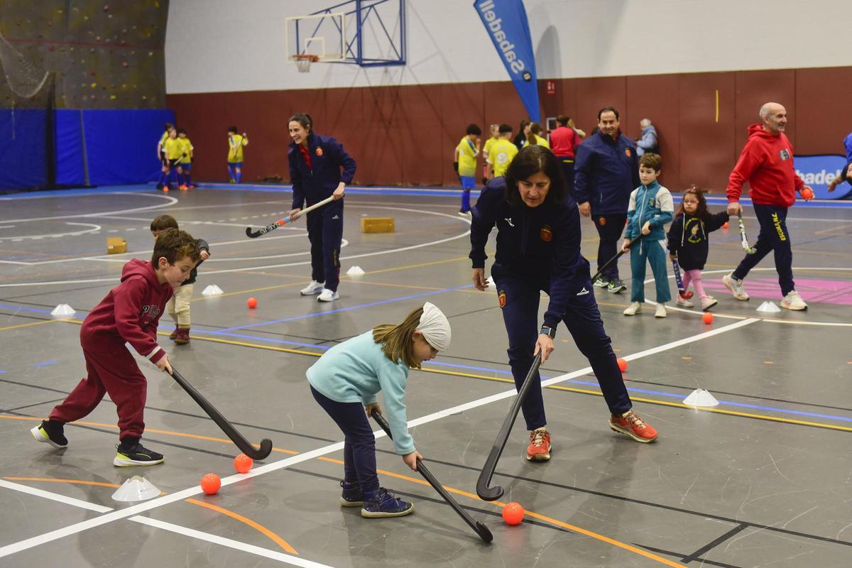 Clínic de la selección española de hockey sala en A Coruña