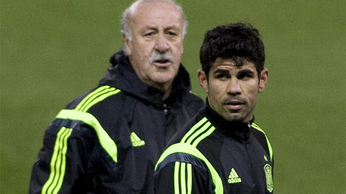 Del Bosque y Diego Costa, en una imagen de archivo