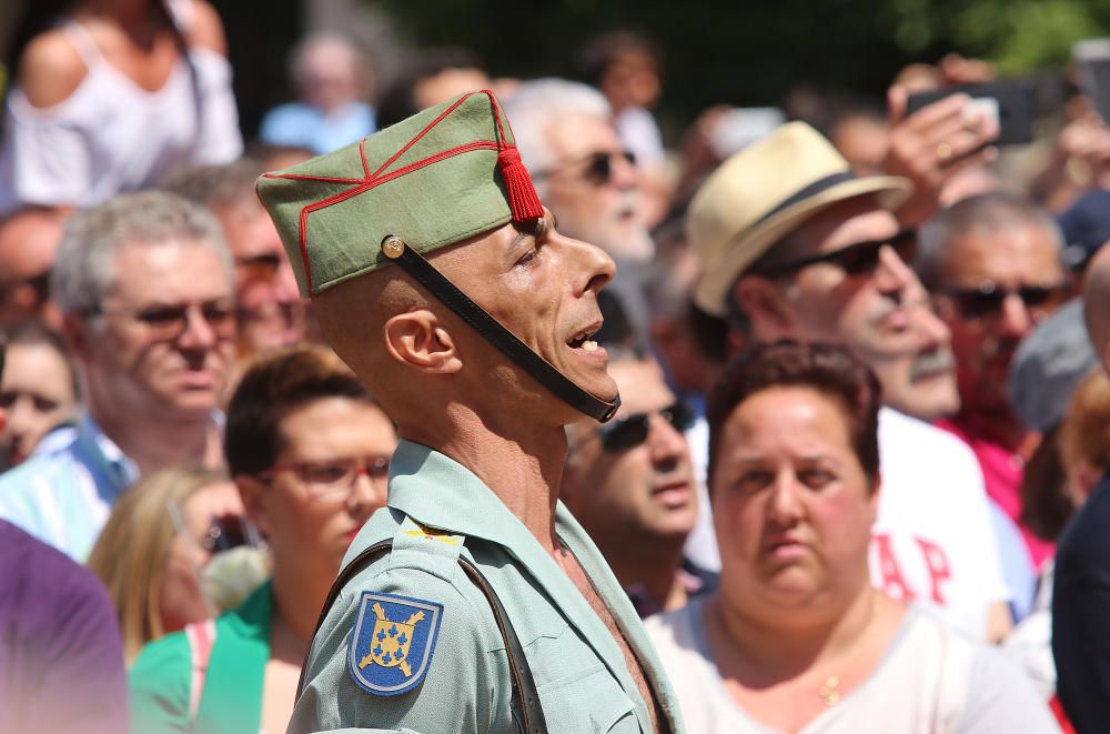 Desfile de la Legión en Málaga por el Día de las Fuerzas Armadas