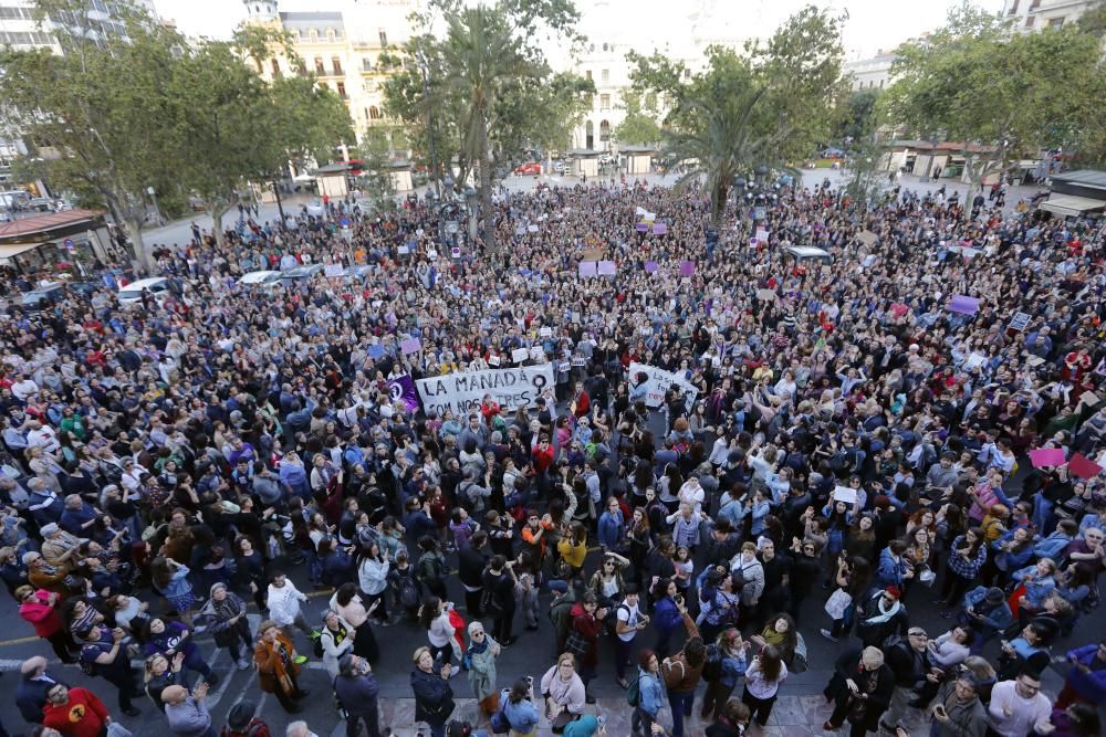 Marcha en València en protesta por la sentencia de 'La Manada'