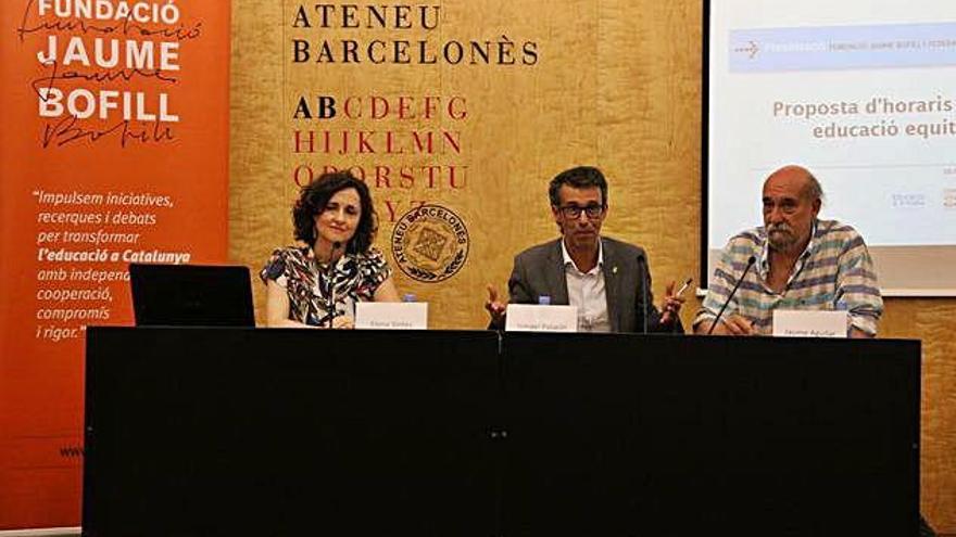 D&#039;esquerra a dreta, Elena Sintes, Ismael Palacín i Jaume Aguilar, de la Federació de MRP.