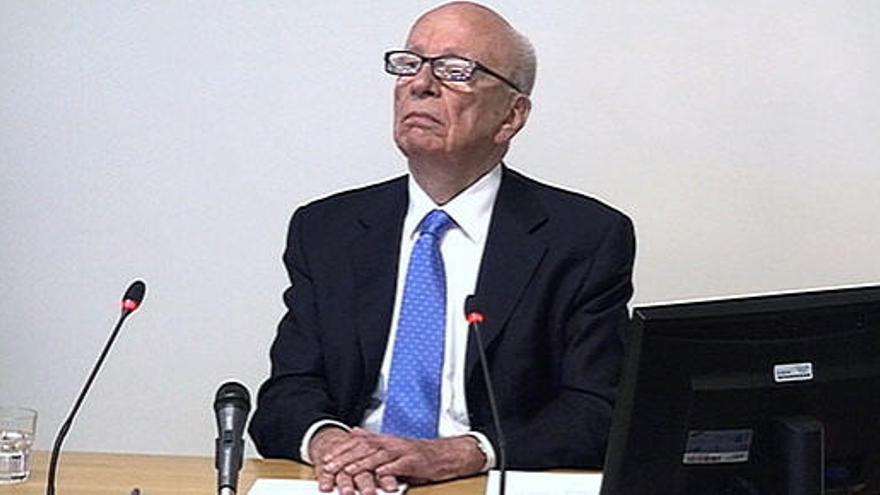 Rupert Murdoch, en el Tribunal Superior de Reino Unido.