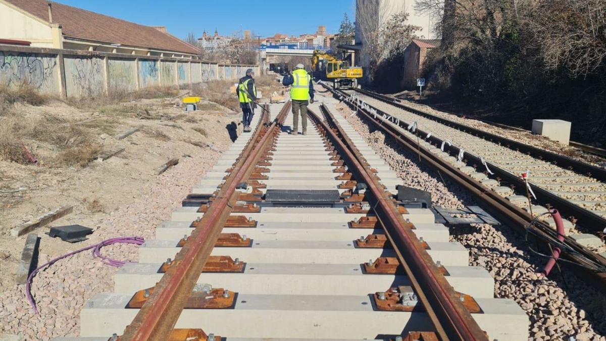 Actuación en la línea de Teruel, a la altura de Cariñena. | ADIF