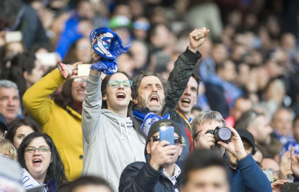 La afición disfrutó del derbi hasta el 0-1