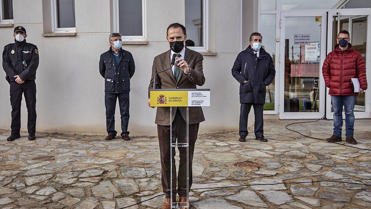 Ángel Blanco comparece tras la reunión virtual de coordinación del plan de vialidad invernal. | Nico Rodríguez