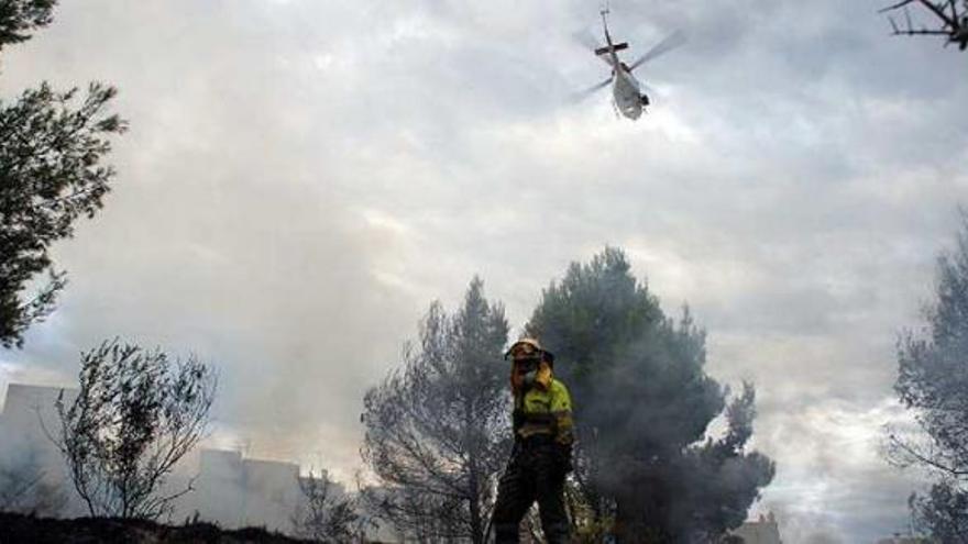 Susto en Teulada por un incendio