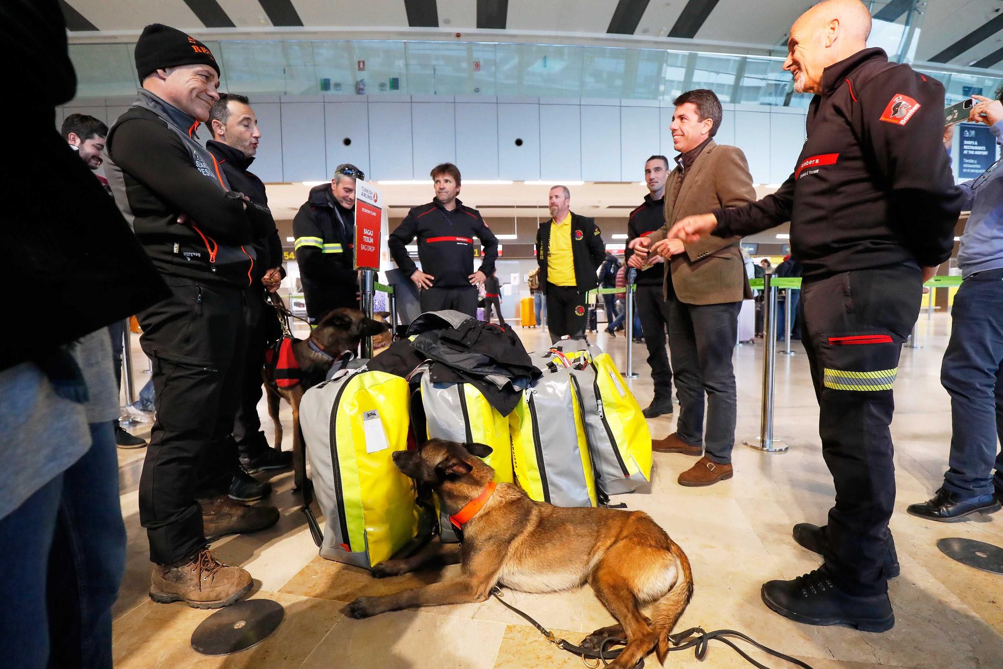 Nueve bomberos de Alicante viajan a Turquía para Ayudar en las tareas de rescate