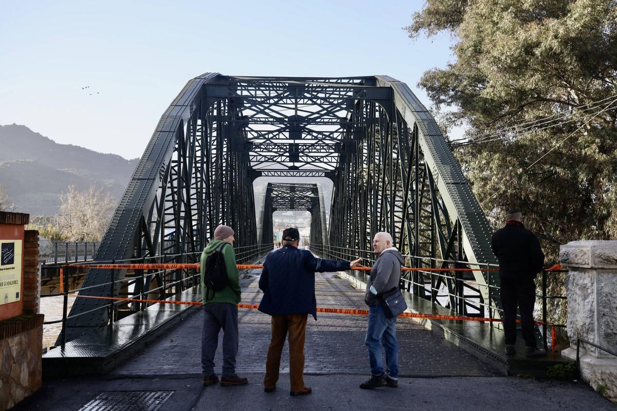 El Puente de Hierro sobre el río Guadalhorce, en la Estación de Cártama