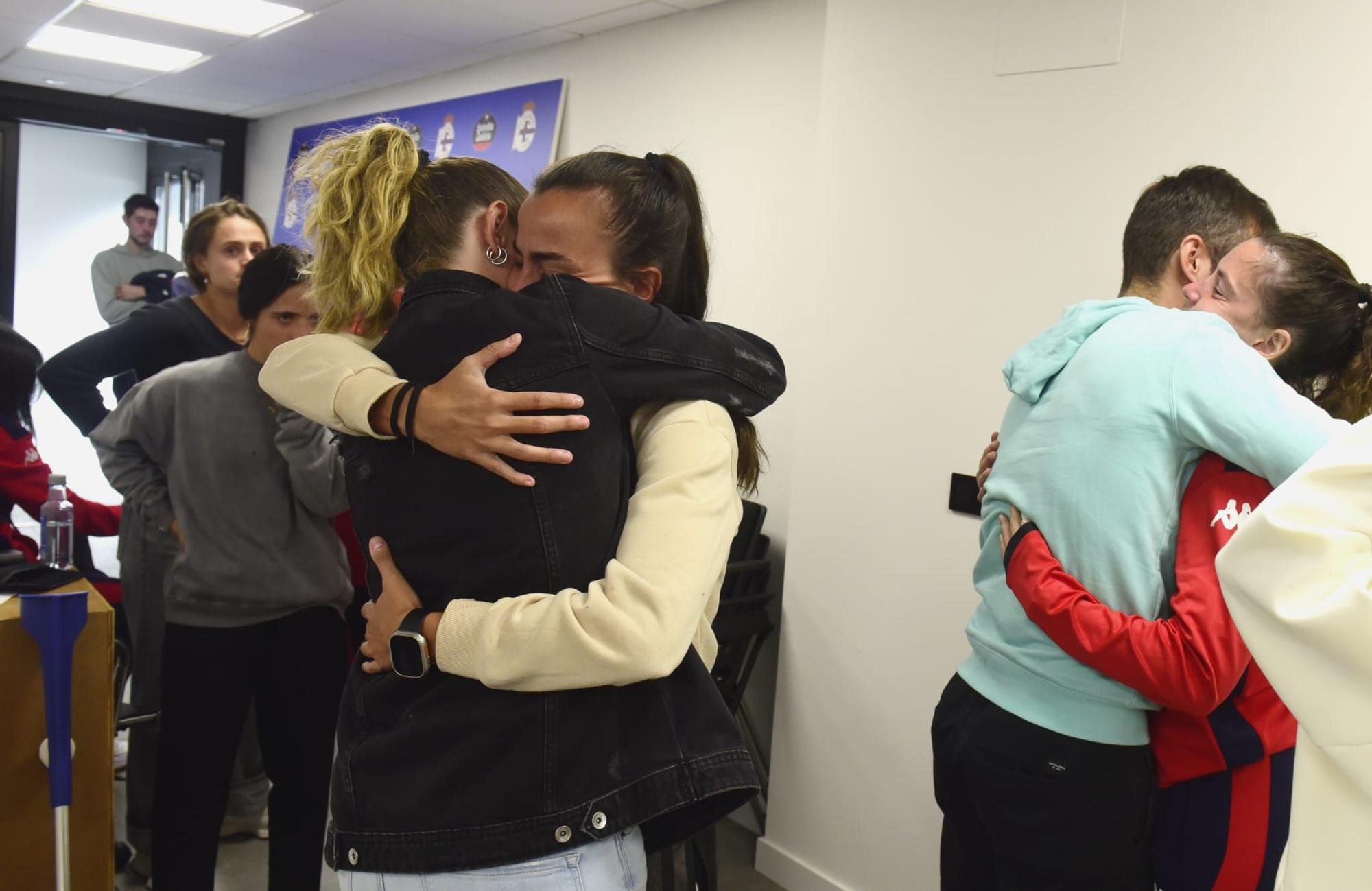 Despedida de Irene Ferreras como entrenadora del Deportivo