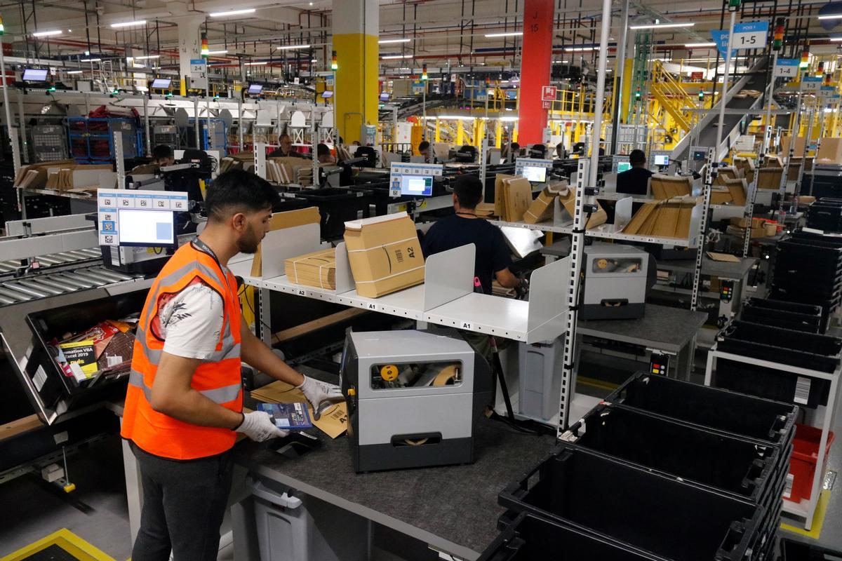 Un treballadors d'Amazon