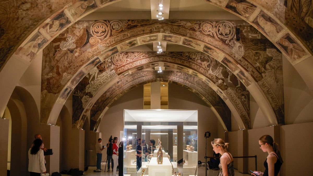 Las pinturas murales de Sijena todavía descansan en el MNAC.